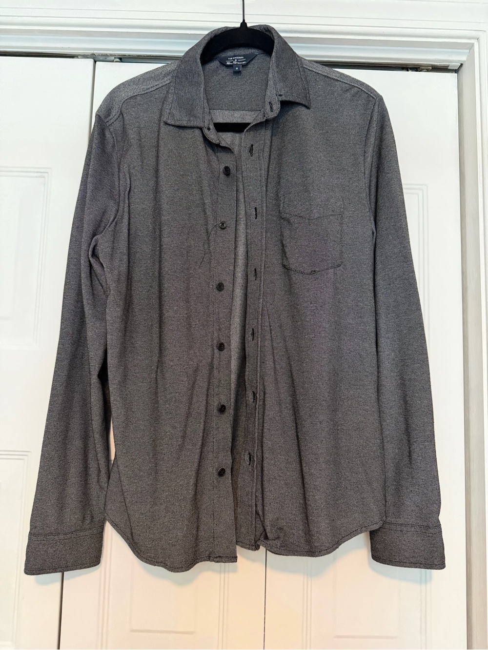 Ben Sherman Textured Charcoal Button-Up Shirt